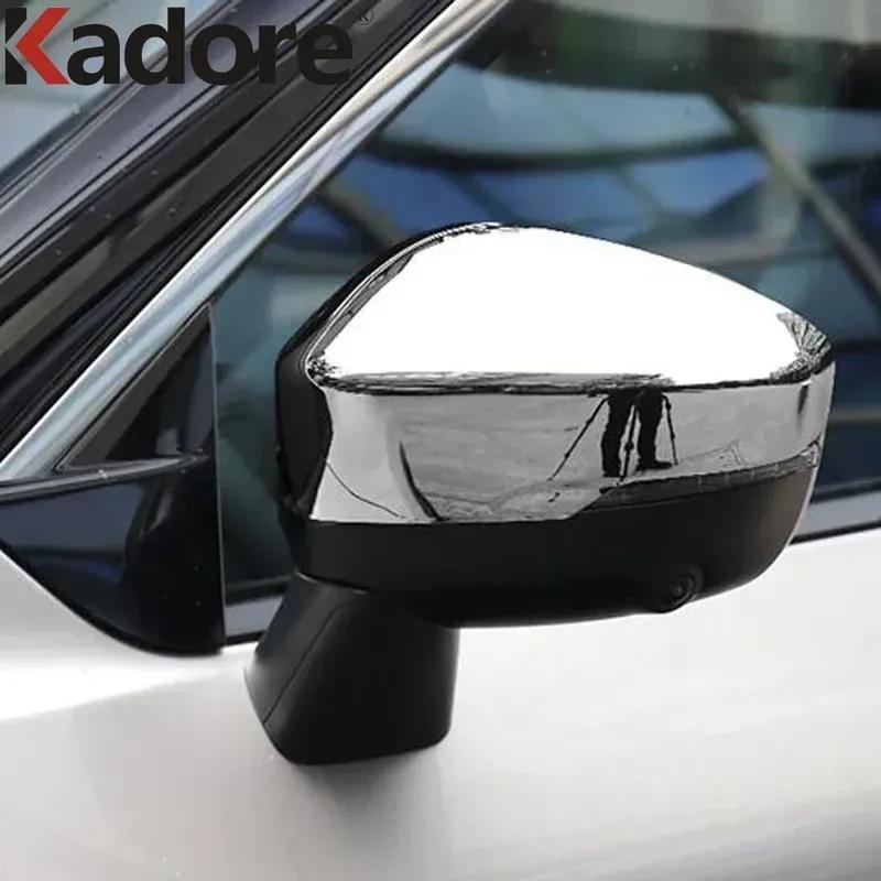 For Nissan Rogue X-trail T33    Carbon Fiber Car Rearview Mirror Cover Trim Side Wing Mirror Cap Overlay Accessories