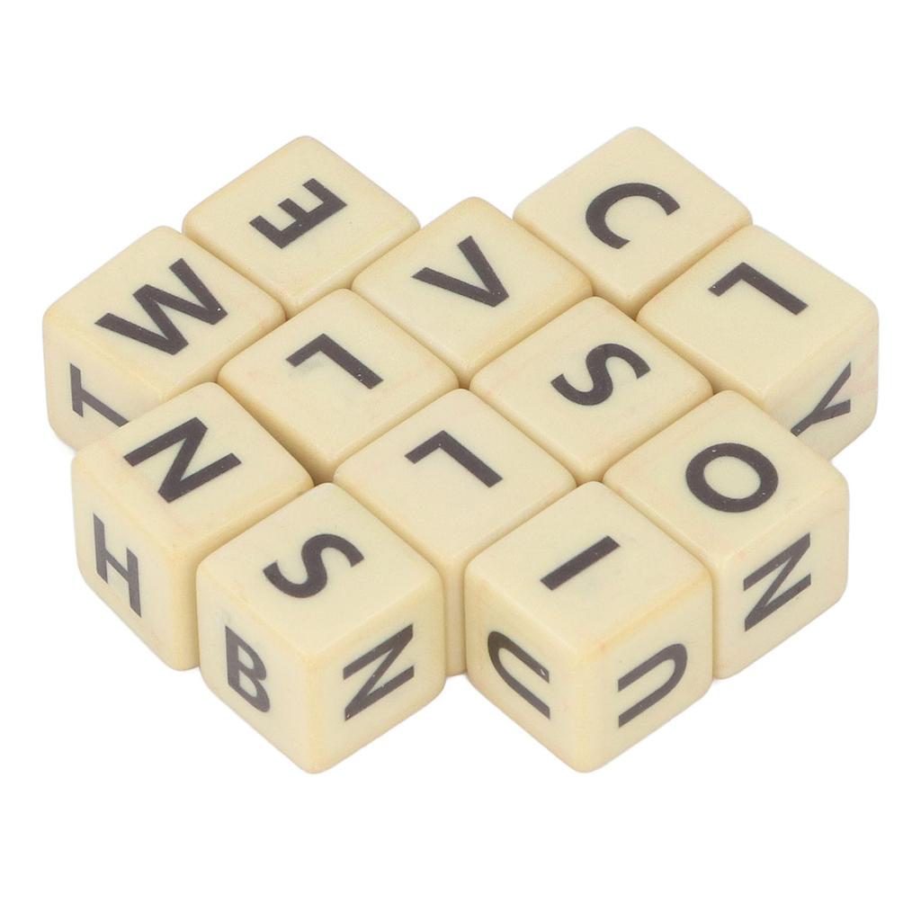 Game Crossword English 12 With Letter Dices Plastic Travel Scrabble Game With Storage Case For