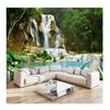 Wall Cloth 3D Forest Wallpaper Waterfall Nature Landscape Mural Living Room Backdrop Wall Modern Wallpaper