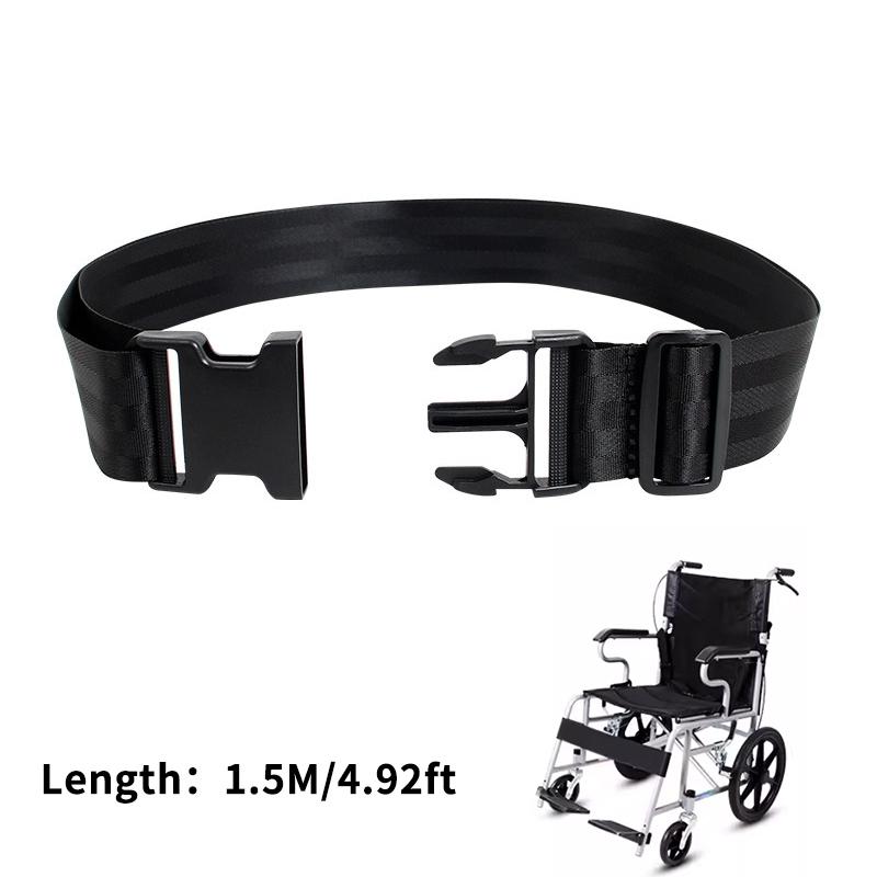 Wheelchair Seat Belt Adjustable Quick Release Restraints Straps Chair Waist Lap Strap For Elderly Or Legs Patient Care