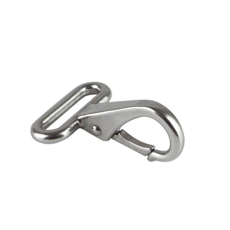 Stainless Steel Spring Hooks Square Ring Directional Hooks Fixed Hooks Braided Tape Hooks Luggage Buckle