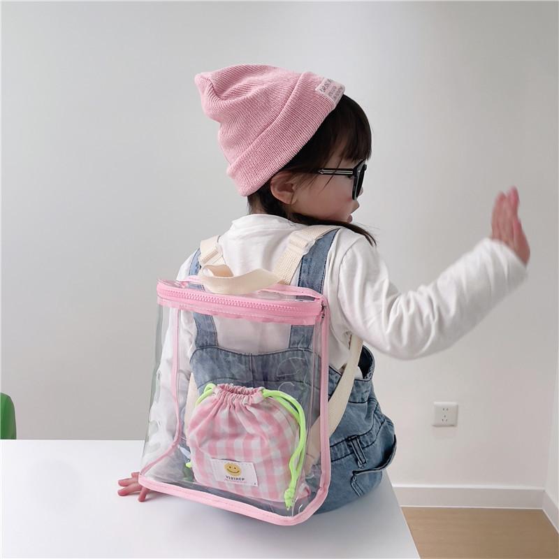 Charming Jelly Backpack For Kids With Breathable Durable Design Perfect For School And Outdoor Adventures Available In Soft Colors