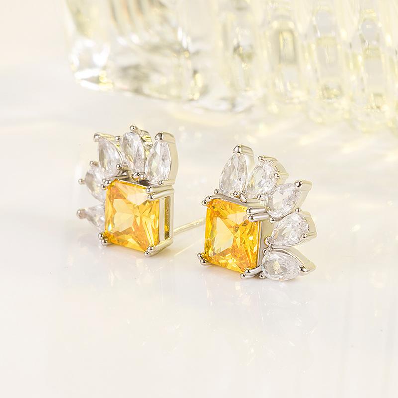 Lindon Damen-Ohrringe aus Zirkon-Kupferlegierung – Ohrringe mit Anhänger für Hochzeit, Party, Geschenk