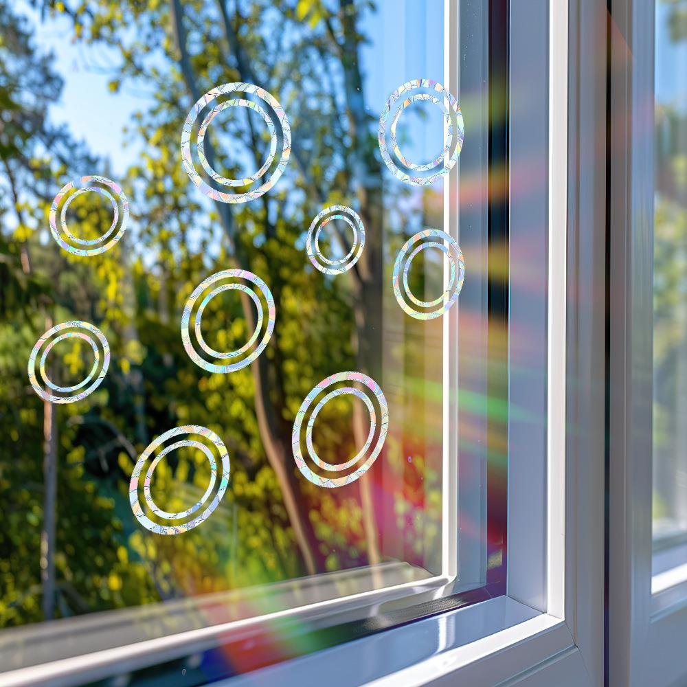 Creative Laser Circular Bubble DIY Home Beautification and Decoration Glass Doors and Windows Static Window Stickers