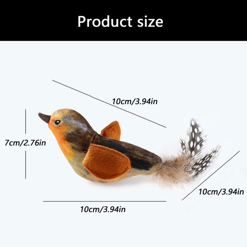 Interactive Cats Toy Funny Teasing Chirping Hanging Type Toy Entertainment Chirping Toy for Felines Play Cats Supplies