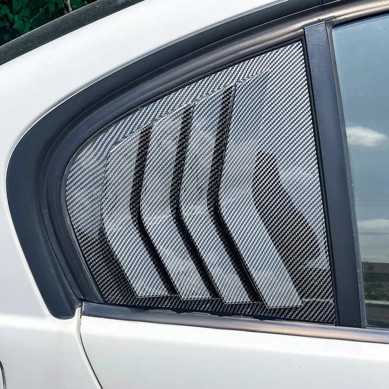 For BMW 3 Series E90 320i 330i 325i 318i M3 2005-2011 Car Side Window Spoiler Splitter Trim Rear Triangle Louver Window Sunshade