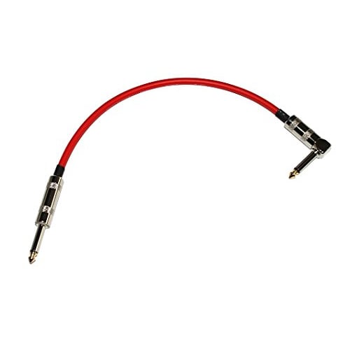 Canare GS-6 Patch Cable, 30cm, L-S Type, Red, 1 Cable