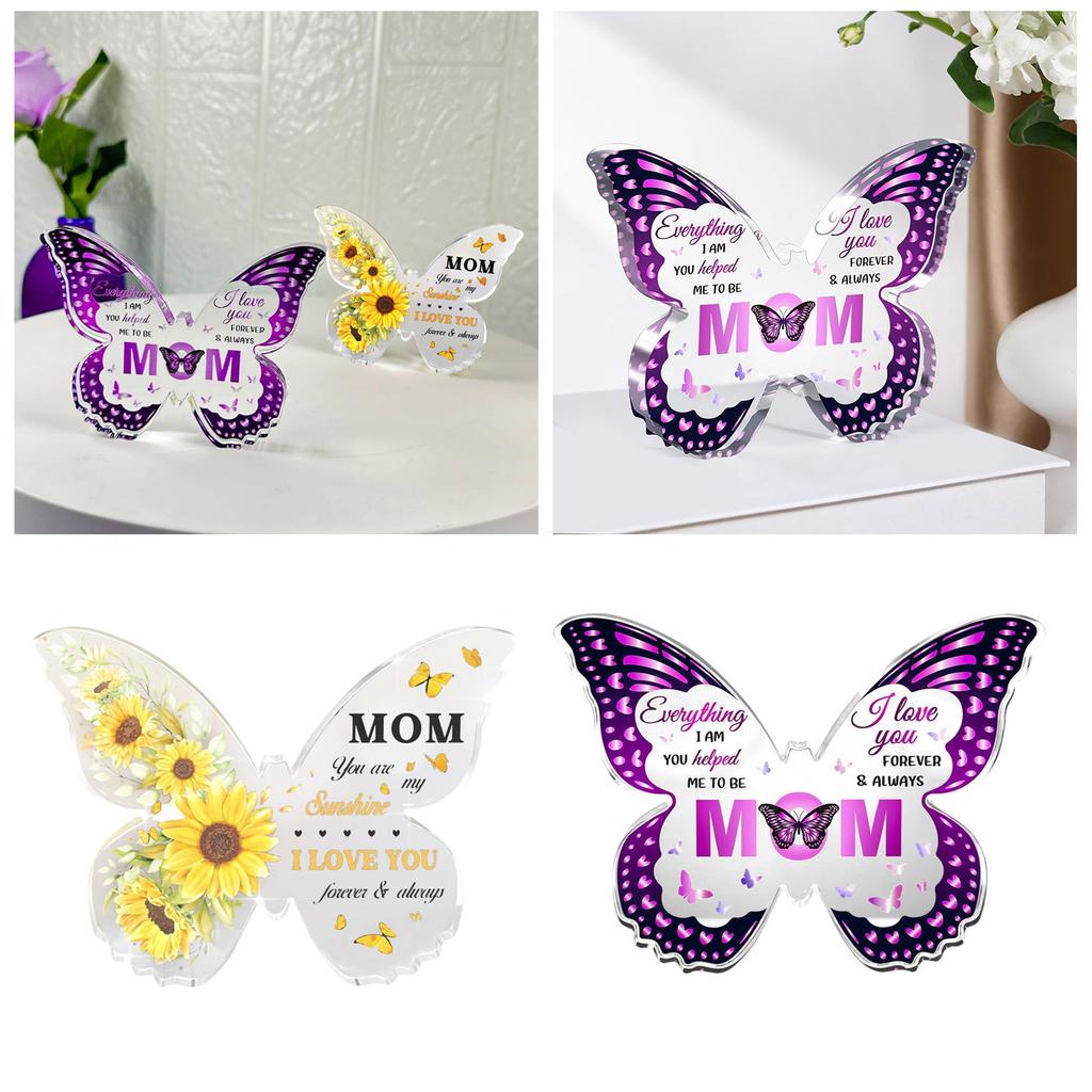Today Prime For Mom Butterfly Shaped Acrylic Keepsake Gifts For Thanksgiving From Daughter Son Bulk Ornament DecoraçãO Para Casa