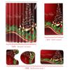 Christmas Bathroom Shower Curtain Bath Towel Floor Mat Five-Piece Set Bathroom Toilet Carpet Shower Foot Mat