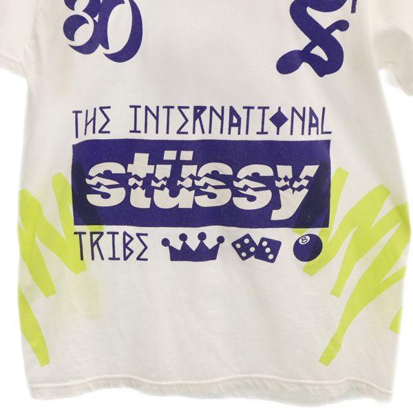 STUSSY logo Short sleeve T-shirt M White Men's Used