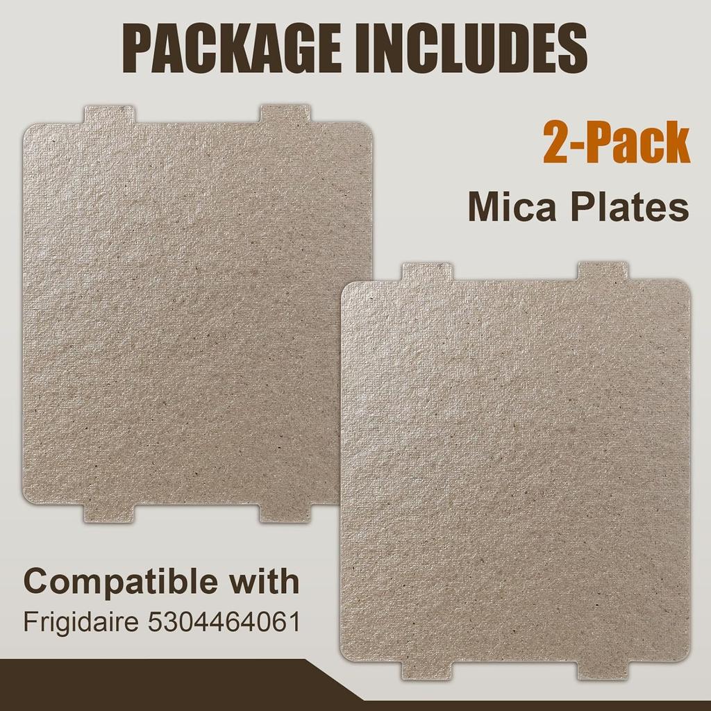 Waveguide Cover Compatible with Frigidaire 5304464061, Microwave Oven Repairing Part Mica Plates Sheets (2 Pack)