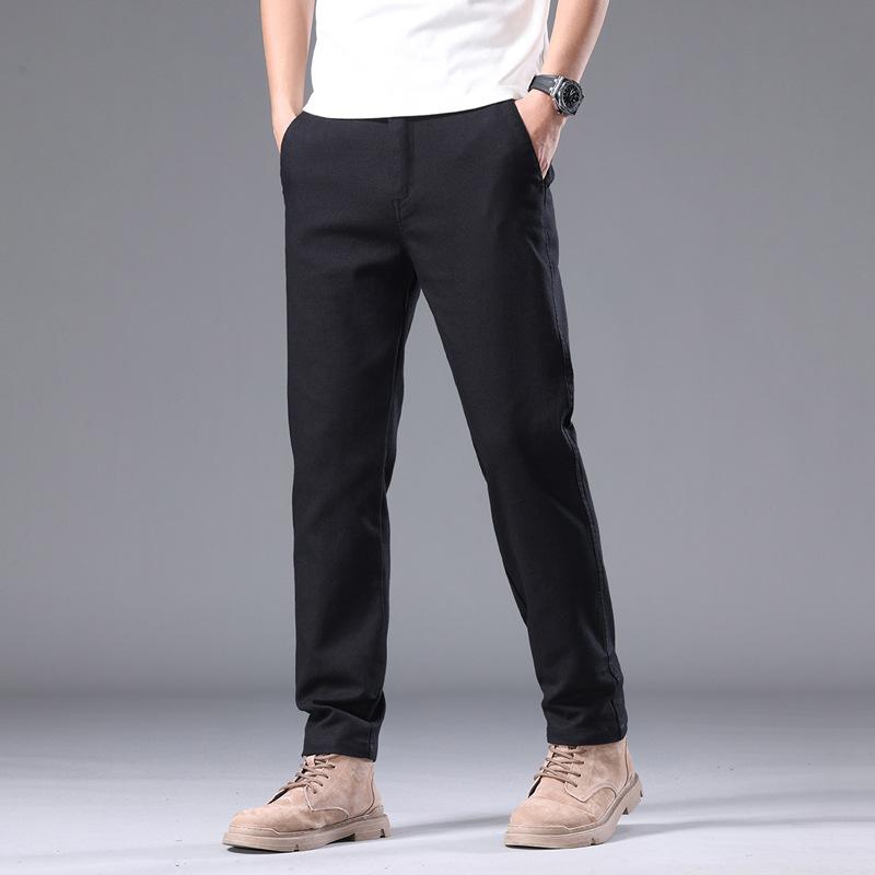Men's Pants Slim Straight Trousers Men's Light Business Comfortable Men's Casual Pants