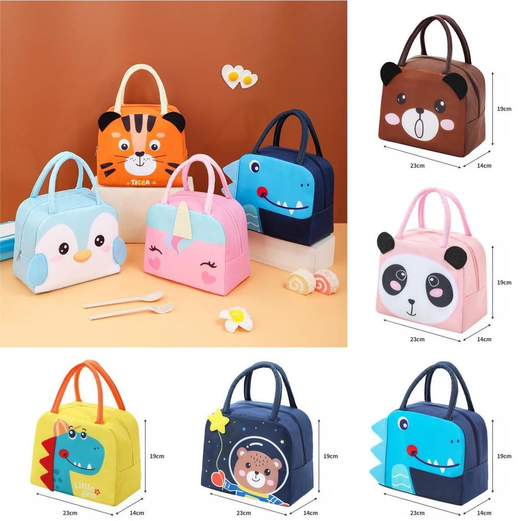3d Cartoon Lunch Bag Insulated Food Carrier For Students Outdoor Use
