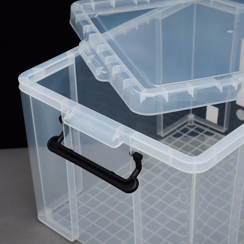 AIKEBAO Clear Lidded Plastic Storage Containers 10L