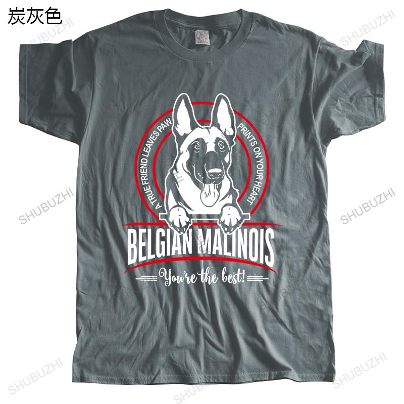 Man Crew Neck Brand Short Sleeve Tshirt BELGIAN MALINOIS Unisex High Quality Tshirt Teenagers Cool Tops Bigger Size