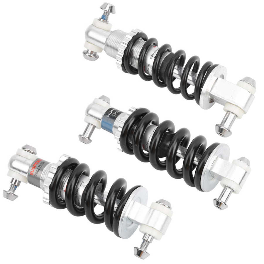 Bike Rear Suspension Damper Spring Bike Shock Struts Coil Spring Shocks Absorber Suspension Damper 150mm Steel