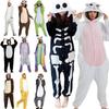 Gemütlicher Unisex Erwachsenen Tier Flanell Onsie Kostüm Pyjama mit Seitentaschen