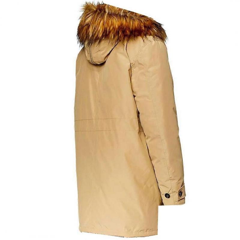 Diesel Beige Kapuzen Winterjacke