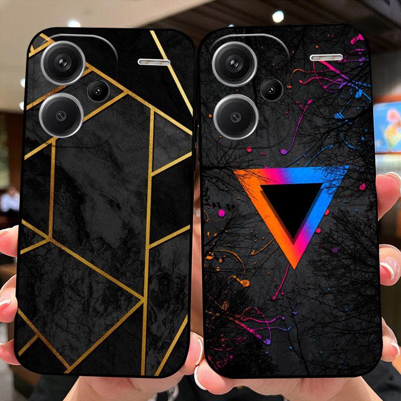 For Redmi Note13 4G 5G Case 13Pro Shockproof Silicone TPU Phone Coque Cover For Redmi Note 13 Pro+ Capa 13 Pro Plus Fundas Cases