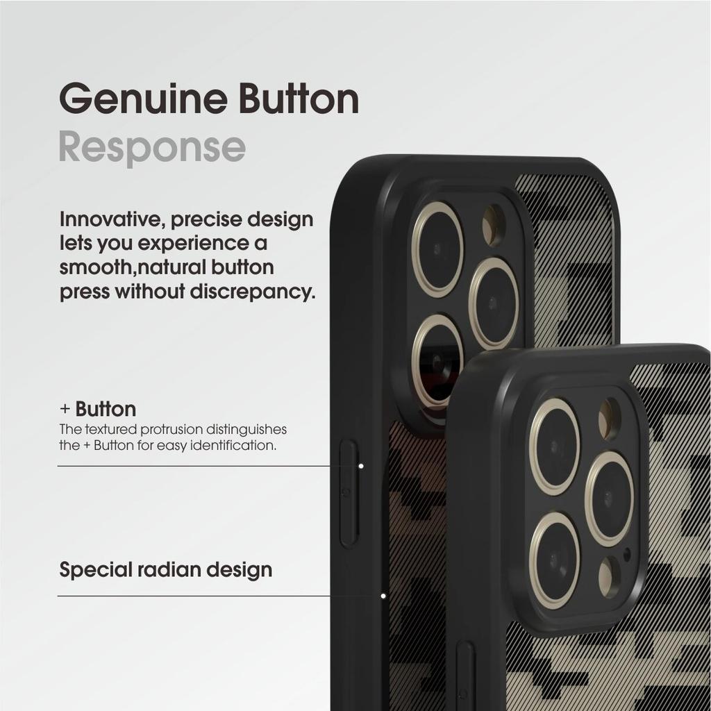 (Comes with wrist strap)IBMRS for Apple iPhone 14 pro max Case 6.7 Inches camo  Clear Hard Back and Flexible TPU Frame Shockproof Phone Cover