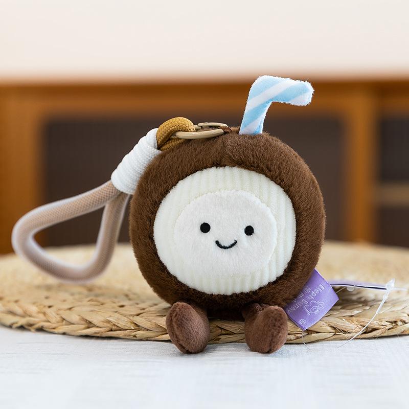 Simulation Fruit Pendant Plush Toy Lychee Mangosteen Fortune Doll Wedding Ceremony Throwing Doll Catching Machine Doll