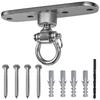 Yyiwhmy Heavy Duty Swivel Hanger with Screw Buckle, 362KG Load Capacity, 360+180 Degree Full Swivel, Stainless Steel Hammock Hanger, Durable for