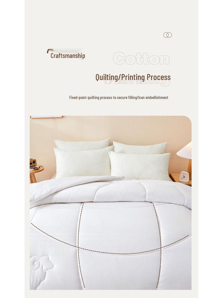 Class A Thickened Winter Quilt: 80S Jacquard Australian Wool, Pure Cotton, & Cashmere