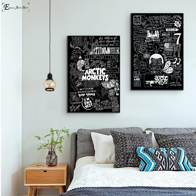 Arctic Monkeys Music Band Quote Canvas Painting Posters And Prints For Living Room No Framed Wall Art Picture Home Decor On Sale