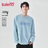 Baleno Unisex Graffiti Letter Long-Sleeve Fleece-Lined T-Shirt