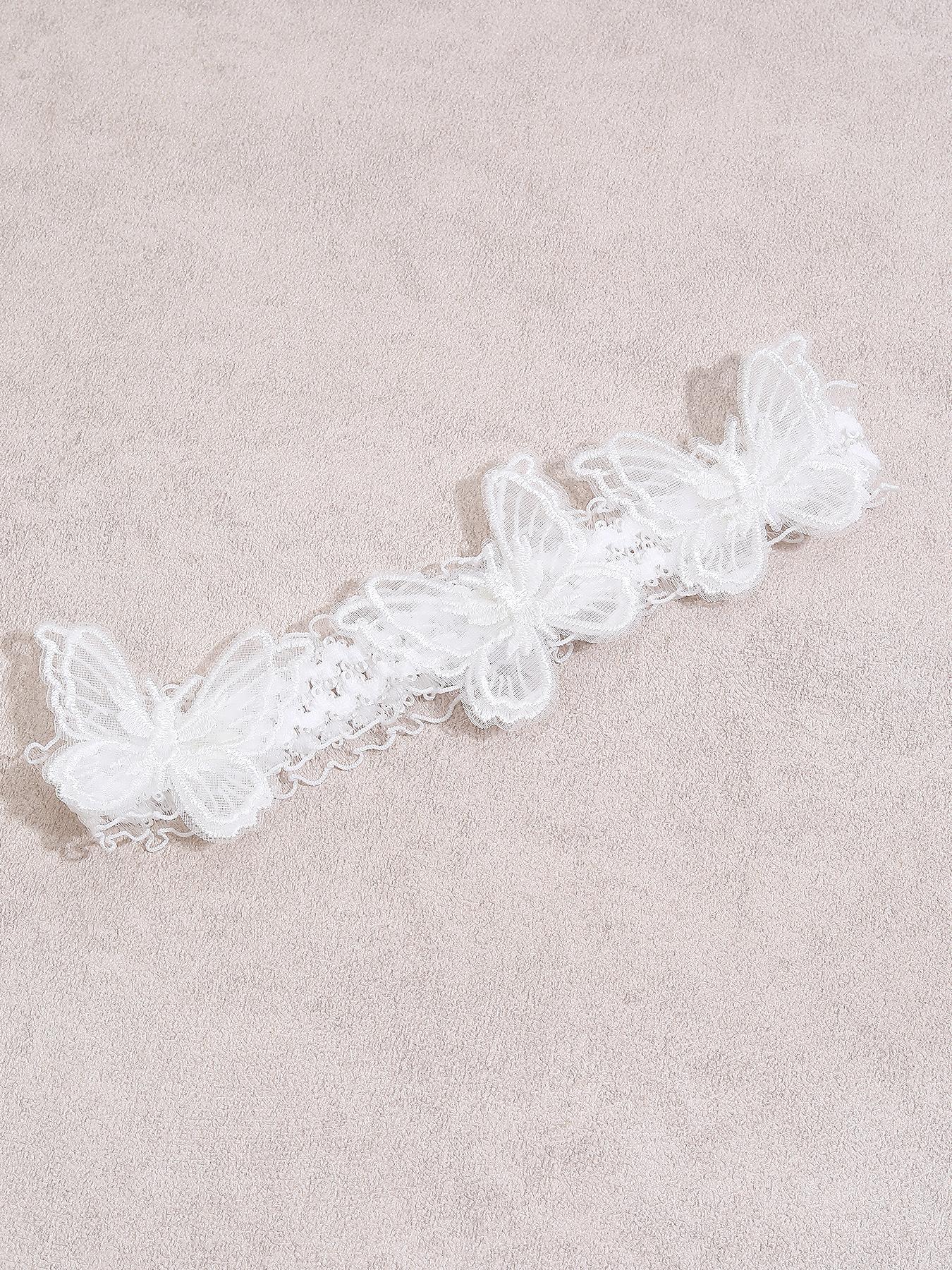 

Baby Headband White Lace Butterfly Headwear BabyPhotography Fashion Hairband For Baby Girl Hair Accessories Soft And Stretchy