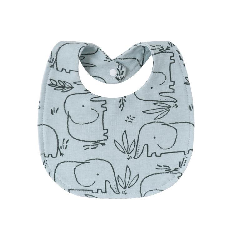 Newborn Baby Bibs Pure Cotton Double Layer Drool Bibs High Absorbency Burp Cloths For Infants Toddlers Soft Skin Friendly