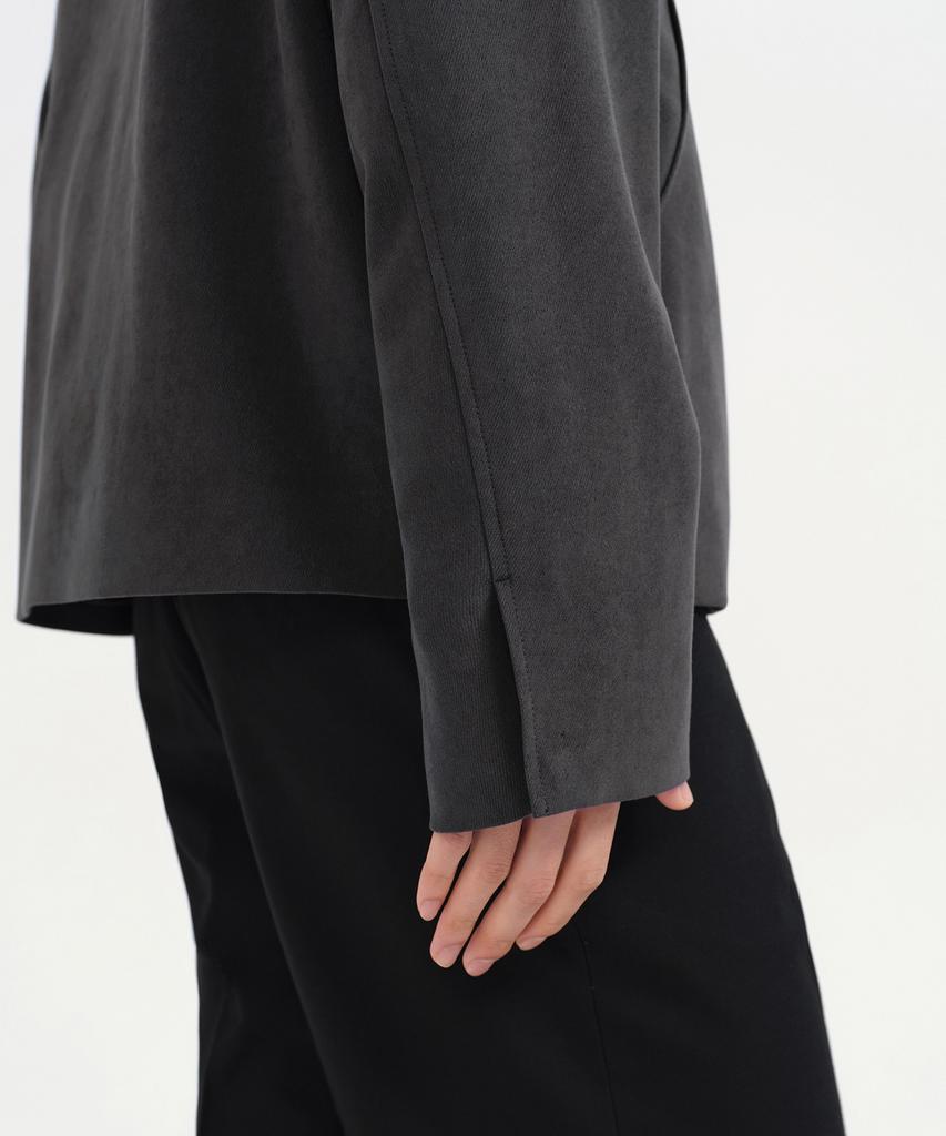 Musinsa Standard Brushed Relaxed Minimal Jacket [Gunmetal]