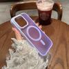 Titanium gray magsafe wireless charging phone case for iPhone 16 15 14 13 12 11 Pro Max Plus magnetic shockproof hard back cover