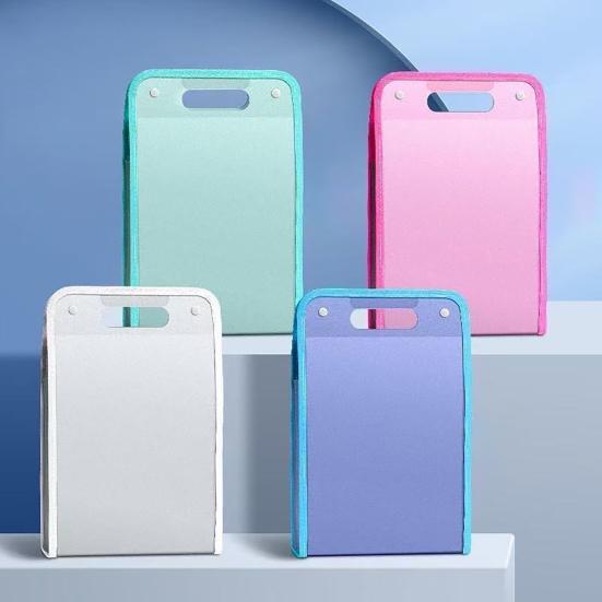 File Folder with Handle Large Capacity Portable Document Holder Waterproof Expanding Accordion File Organizer Office Supplies