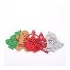 4 STÜCKE Weihnachten Filz Ornamente Hängende Dekorationen - Lebkuchenmann/Weihnachtsbaum/Stern/Glocke für Feiertags-Weihnachtsdekoration