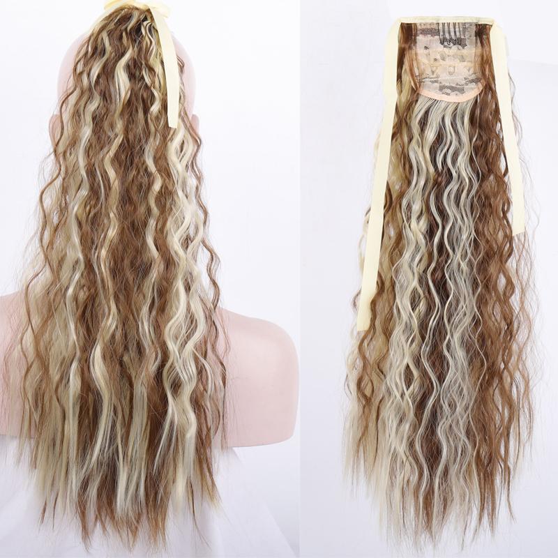 Women Ponytails Hair Extensions 22inches Afro Kinky Curly Hair Ponytail Hairpiece Drawstring Ponytails