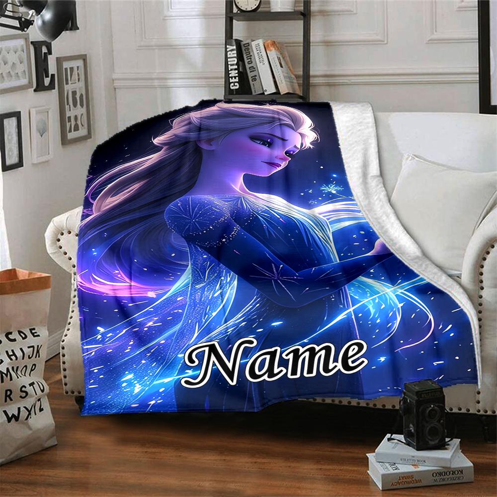 Custom Name Fantasy Portrait Name Party Blanket For Couch Bed Plush Cozy Fuzzy Blanket Super Soft Warm Blankets For Fall And Winter 091659