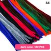 100pcs Fuzzy Wire Chenille Stems DIY Strips Twist Bar Anvil Wire Craft Pipe Handicraft Material Plush Tube Creative Toy