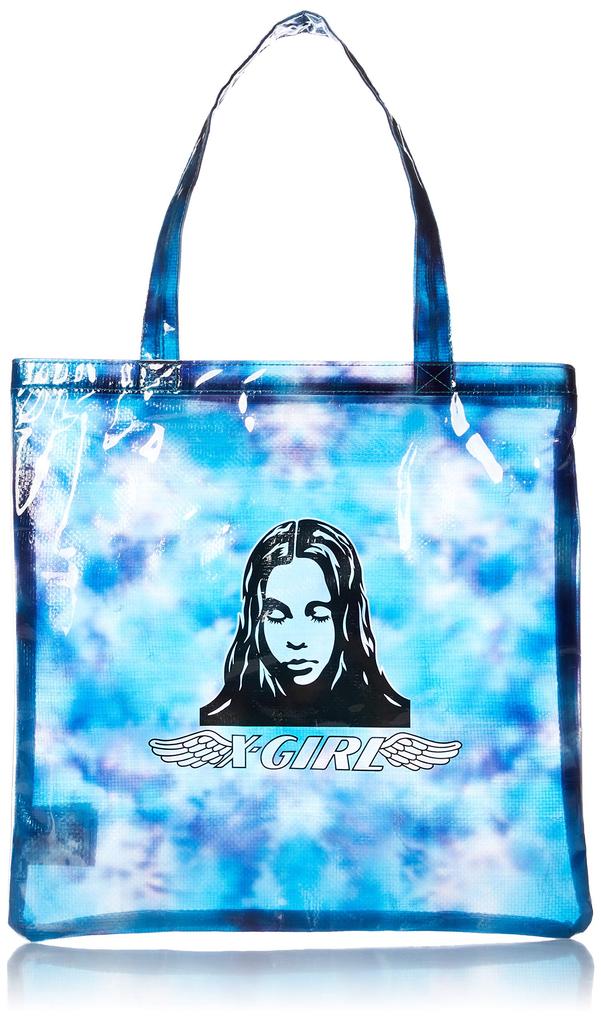 X-girl Angel Face Clear Tote Bag (105202053005), Blue