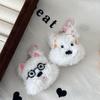West Highland Plush Puppy Keychain - Cute, Soft Pendant, Sweet Gift for Girls and Friends.