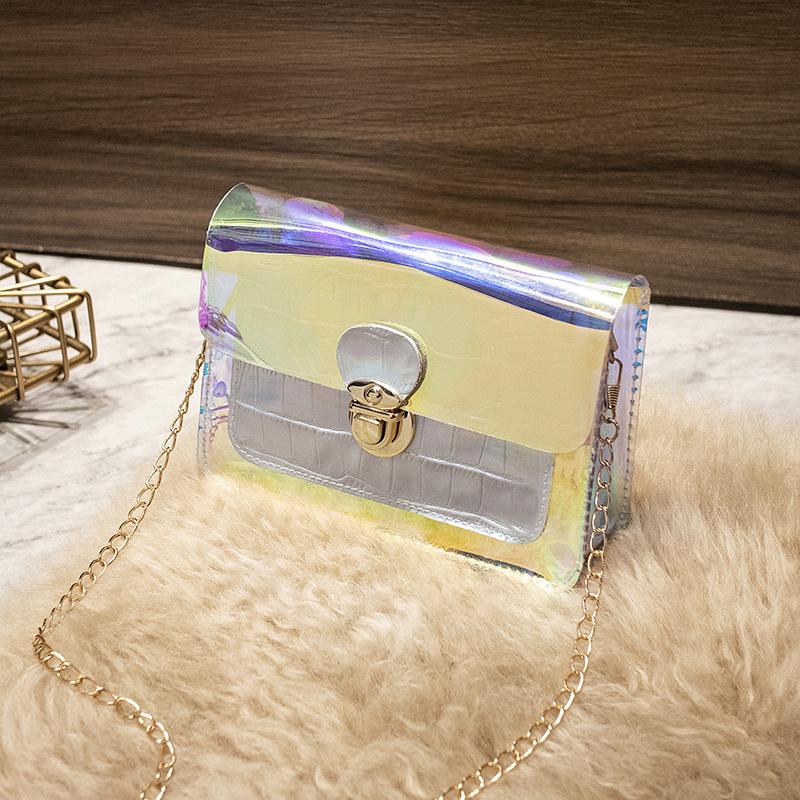 

Fashion crocodile pattern colorful shoulder women s bag bag trendy home simple and sweet crossbody makeup mobile phone bag