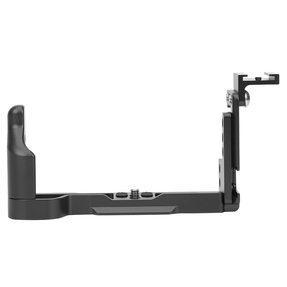 Metal Microphone Stand L Quick Release Plate Vertical Shooting Handle for Canon M6 Mark IIgray