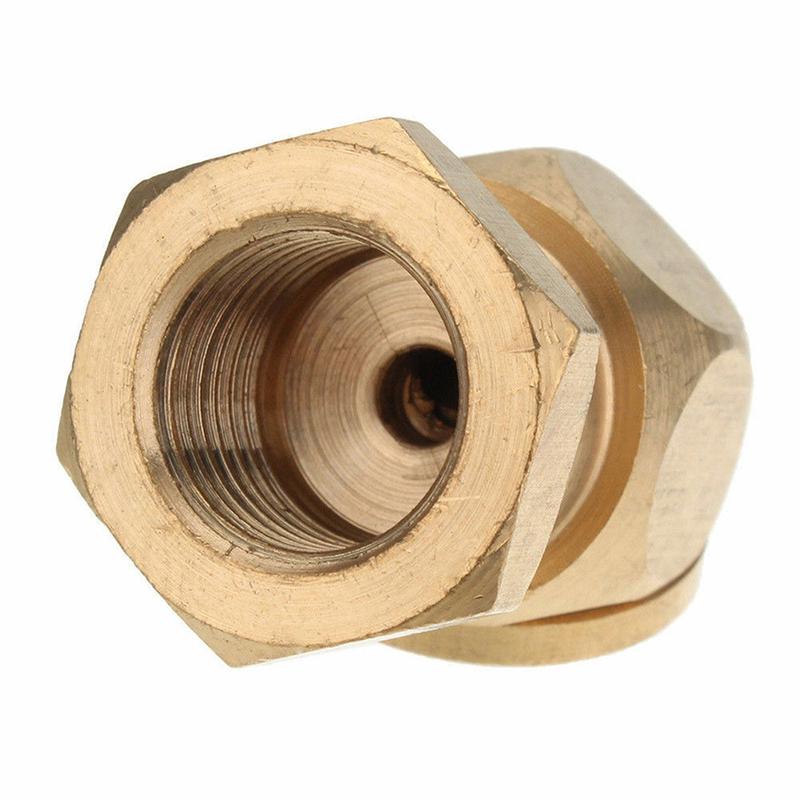 1/4" Npt Golden Tyre Inflator Valve Connector Air Chuck Ball Tire Clip Lock-On