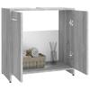 Bathroom Cabinet Gray Sonoma 60 X 33 X 60 Cm Particleboard