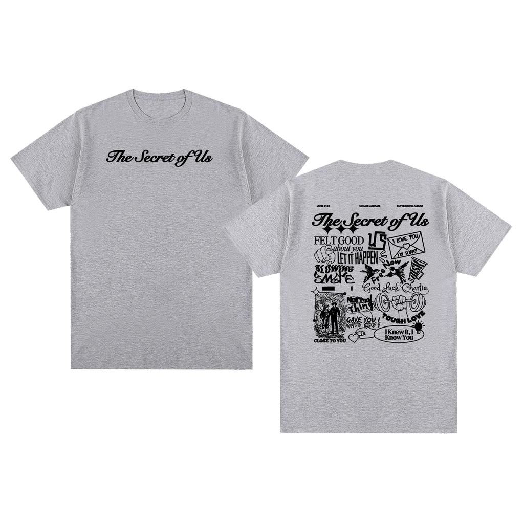 The Secret of Us Vintage Tshirt Gracie Abrams Streetwear Y2K 90s Cotton Unisex T Shirt New TEE TSHIRT Womens Tops