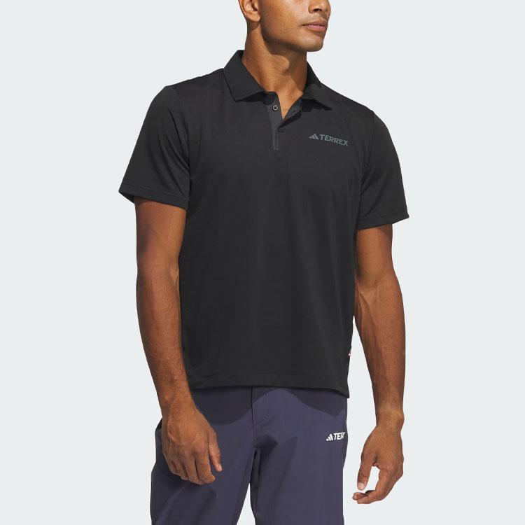 Adidas Basic Polygiene Polo Shirt Men Tops Black IS0300