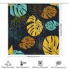 Tropical Palm Leaves Shower Curtain Monstera Leaf Print Bath Fabric Decor Waterproof Home Supplies Modern Artistic Bathroom Deco