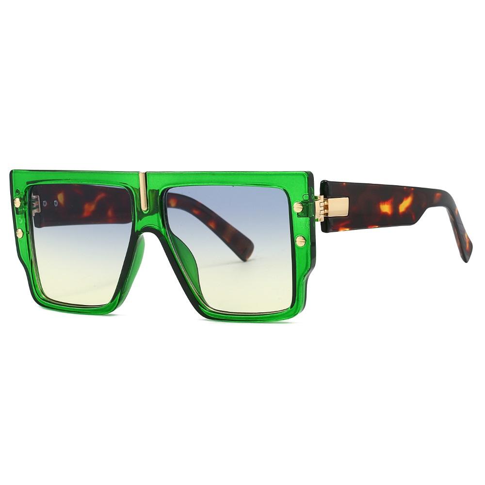 Big Frame Vintage Sunglasses Men Women Retro Black Oversized Square Sun Glasses Brand Goggle for Male Female