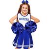 Ensemble d'uniforme de pom-pom girl pour filles Rencontre sportive scolaire Tenue de scène pour la performance d'ouverture