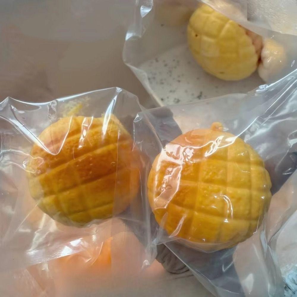 Food-Shaped Pineapple Bun Squishy Moldable Squeeze Toys Novelty Sensory Fidget Ball Kid Adults